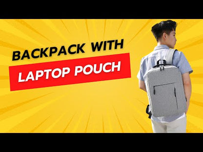 Backpack with laptop pouch